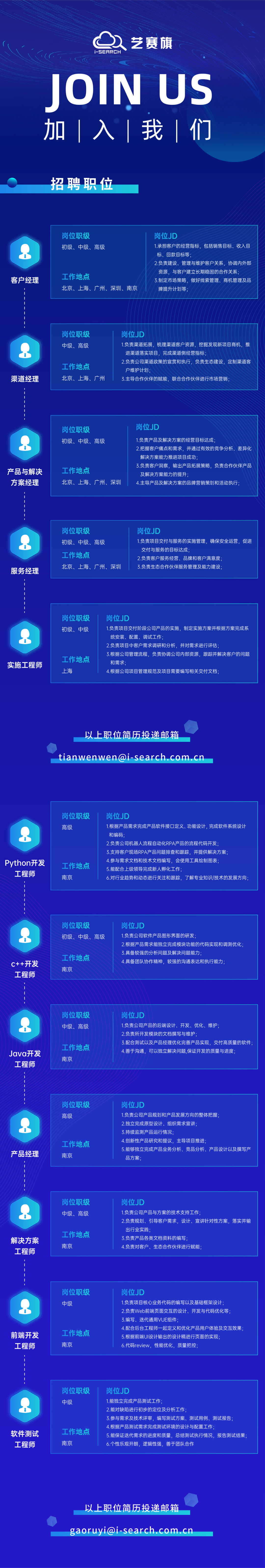 【招兵买马】春暖花开季,求职好时节!